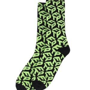 FTP DIMENSION LOGO SOCKS (GREEN/BLACK)